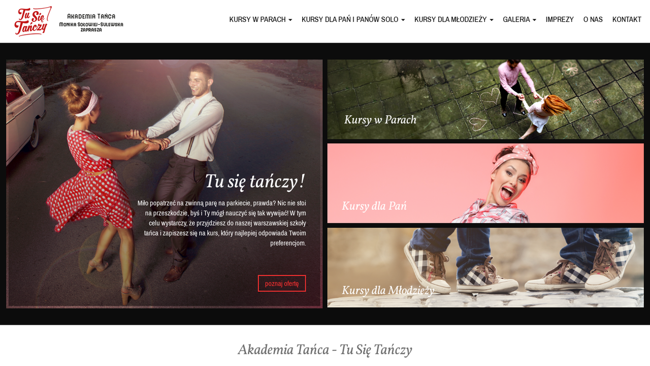 Szkoła tańca Warszawa - akademia tańca | Tu Się Tańczy cover