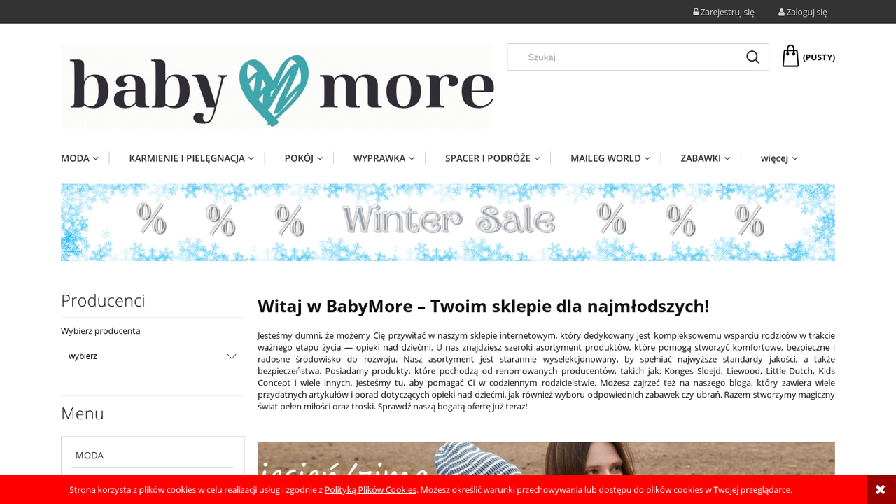 Internetowy sklep dla maluchów | BabyMore cover
