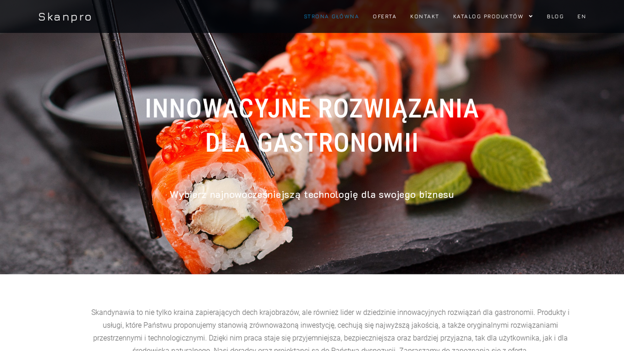 Skandynawskie wyposażenie gastronomiczne Skanpro cover